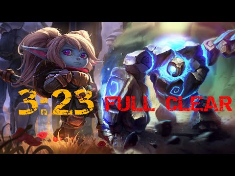 Poppy full jungle clear blue start patch 12.3 in 3:23 (no leash)