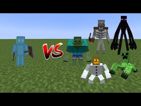 Pvper(Salmon's Genesis) Vs Mutant Monsters - Minecraft Mob Battle