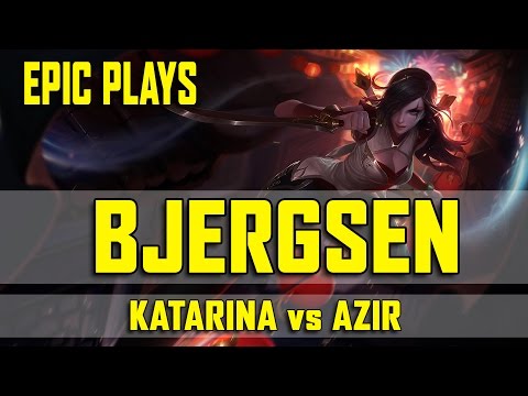 Bjergsen Katarina vs Azir Mid S7 Ranked Mid VoD #2