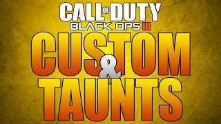 Taunts, Gestures, and Character Customization in Black Ops 3 Multiplayer!