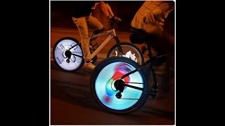 3D bike wheel spoke led lights youtube video