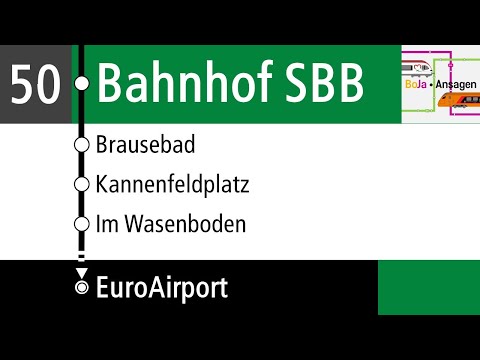 BVB Ansagen | 50 Bahnhof SBB - Basel EuroAirport | BoJa Ansagen