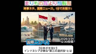 【日本が主役に】インドネシアが頼る“第三の選択肢”とは #一分でわかる #時事ネタ #国際ニュース #インドネシア #日本外交 #米中対立 #安全保障 #経済安全保障