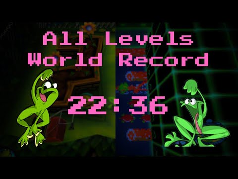 Frogger 2: Swampy's Revenge - All Levels (PC) Speedrun in 22:36 (WORLD RECORD)