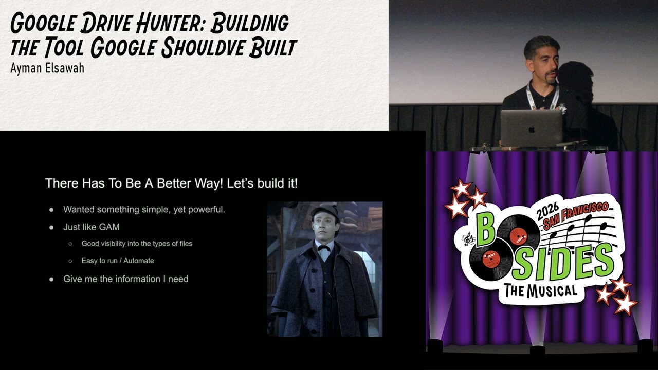 BSidesSF 2026 - Google Drive Hunter: Building the Tool Google Should’ve Built (Ayman Elsawah)