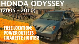 Honda Odyssey - POWER OUTLET / CIGARETTE LIGHTER FUSE LOCATION (2005 - 2010)
