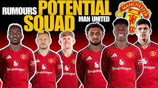 Manchester United Possible Full Squad 2026-27 | Man United POTENTIAL SQUAD - Latest Transfer Rumours