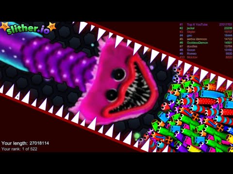 Slither.io A.I. KISSY MISSY vs Giant Pro Snake - Epic Skin Slitherio Vip Gameplay - World Record