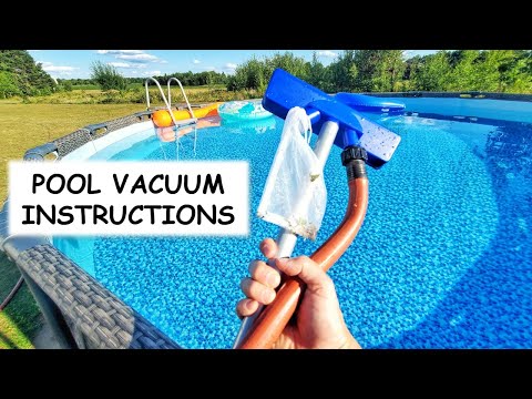How to Use a Pool Vacuum Cleaner – Above Ground Pool - Jet Garden-Hose Style