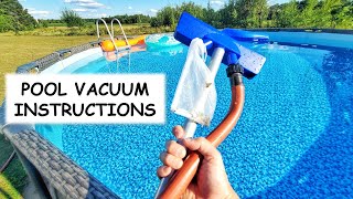 How to Use a Pool Vacuum Cleaner – Above Ground Pool - Jet Garden-Hose Style