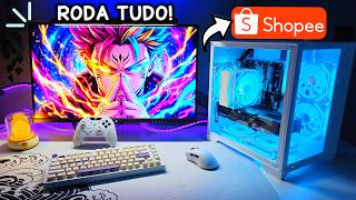 Montei um PC GAMER BARATINHO da SHOPEE! (Roda Tudo!)