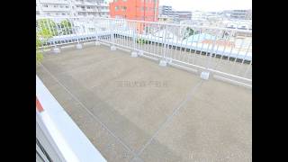 最上階角部屋ルーフバルコニー付2DK42.0㎡　東急多摩川線矢口渡駅最寄りの大田区矢口3丁目　2011年4月築　RC鉄筋コンクリート造地上5階建てのペット可分譲賃貸　クレイシア矢口