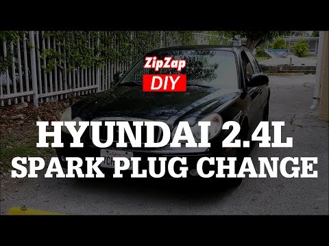 Hyundai Sonata 2.4L Spark Plug Change, Tool List, Gap & Torque Specs