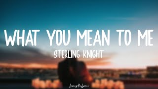 Sterling Knight - What You Mean To Me (Lyrics)