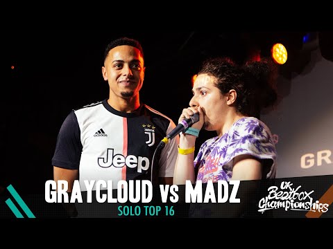 Graycloud vs Madz | Solo Top 16 | 2019 UK Beatbox Championships