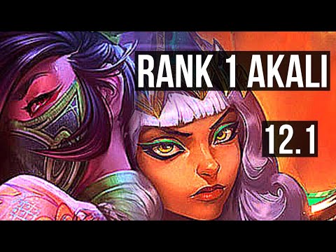AKALI vs QIYANA (MID) | Rank 1 Akali, Dominating, Rank 14 | BR Master | 12.1