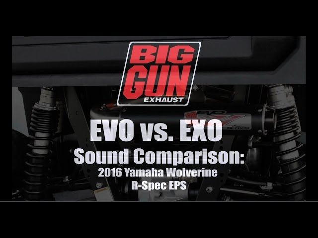 Big Gun EXO Exhaust Muffler Pipe Slip On Yamaha YFZ450R X RSE XSE 2