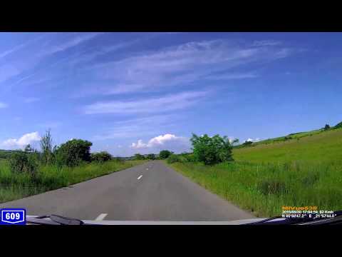 Driving in Romania. DJ 609: Cliciova - Bethausen - Ohaba Lungă. (Timelapse 2.5x)
