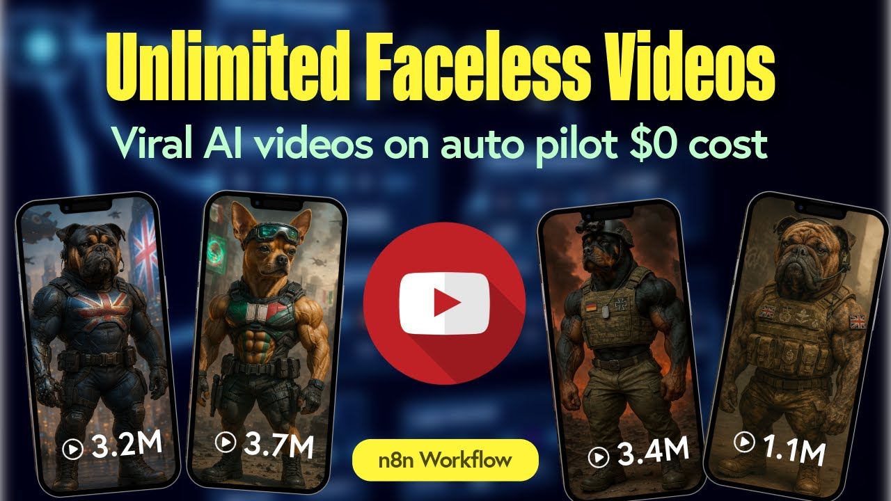 n8n + Deepseek 3.1 = fully automated viral videos, TTS, Captions, BG Music all 100% FREE & unlimited