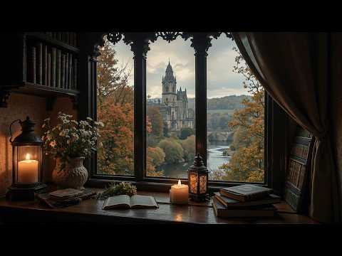 𝗤𝘂𝗶𝗲𝘁 𝗛𝗼𝘂𝗿𝘀 𝗯𝘆 𝗮 𝗖𝗮𝘀𝘁𝗹𝗲 𝗪𝗶𝗻𝗱𝗼𝘄 | 𝗗𝗮𝗿𝗸 𝗔𝗰𝗮𝗱𝗲𝗺𝗶𝗮 𝗣𝗶𝗮𝗻𝗼 𝗳𝗼𝗿 𝗥𝗲𝗮𝗱𝗶𝗻𝗴 & 𝗗𝗲𝗲𝗽 𝗙𝗼𝗰𝘂𝘀