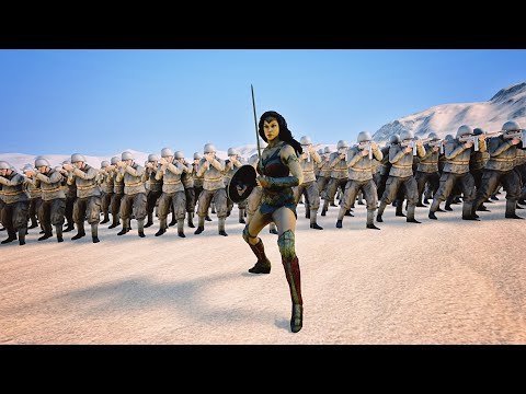 Wonder Woman Help Americans To Fight Nazi Army | Ultimate Epic Battle Simulator | UEBS