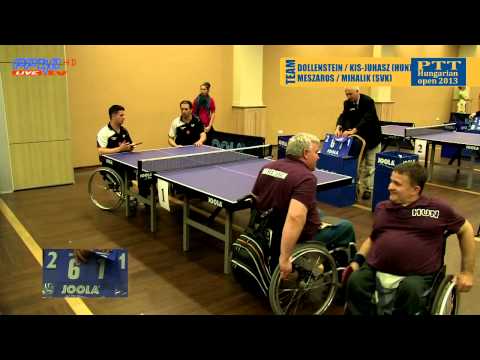 Para Table tennis Open 2013 Eger - Dollenstein/Kis-Juhasz HUN vs. Meszaros/Mihalik SVK t. doubles 2.