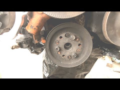 283 crank damper and snout drilling