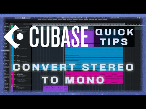 How To Convert a Stereo Track to Mono in Cubase (Cubase 12 quick tips)