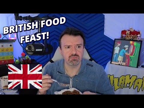 DSP Tries It Ep. 206 - British Cuisine! Meat Pie, Sausage Roll, Mashed Potatoes & Chili! WOW!