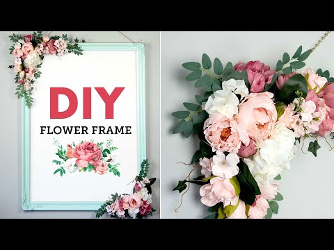 YouTube video about: How to decorate frame with flowers?
