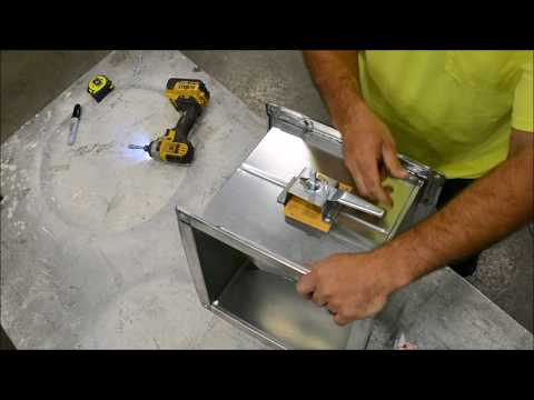 Damper installation - single blade rectangular