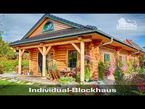 Der naturverbundene Romantiker unter den Blockhäusern: Individual-Rundstammhaus von LéonWood®