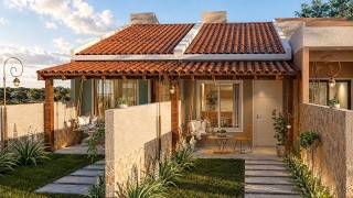 CASA PEQUENA ACONCHEGANTE || PROJETO MODERNO BAIXO CUSTO !!