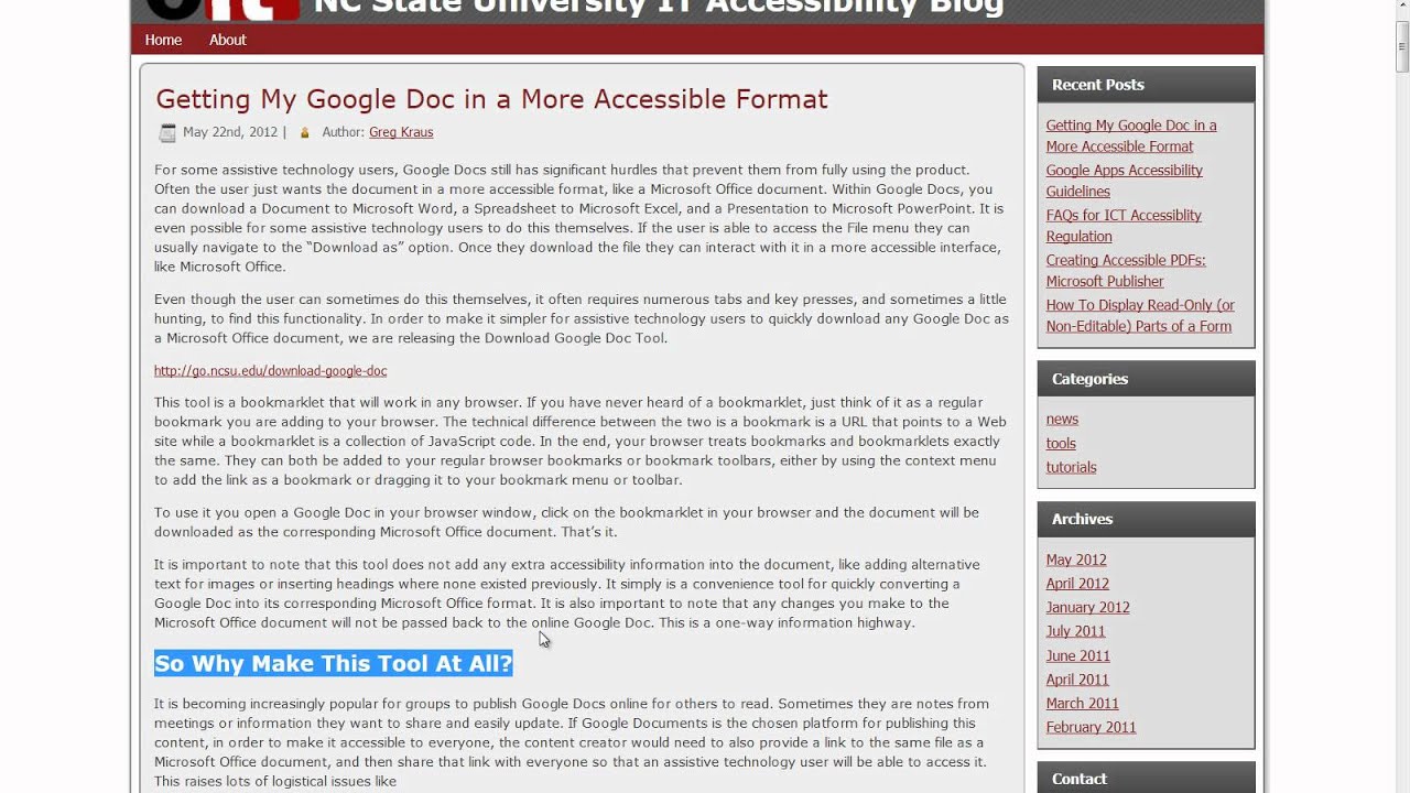 Using Headings Effectively
