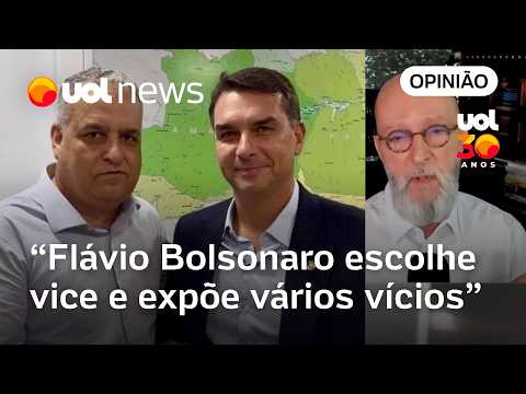 Flávio Bolsonaro esquece mulheres e opta por ‘Plano D’ masculino na vice, diz Josias de Souza