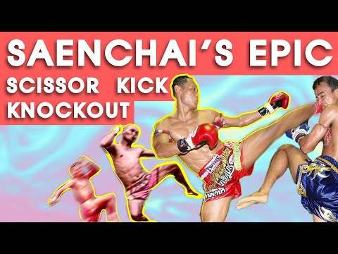 Saenchai's Epic Flying Scissor-Kick Knockout