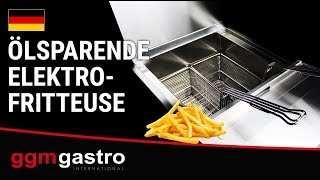 Friteuse électrique – 25 litres – 14,2 kW – avec système de filtration d’huile