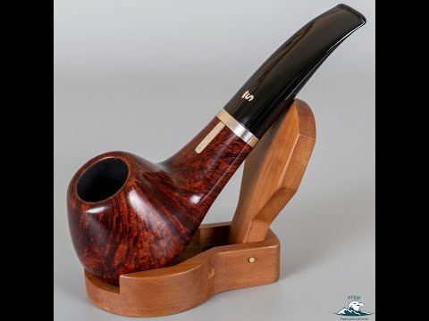 Stanwell "Nostalgie" Smooth Slightly Bent Volcano 925 Sterling Silver Band 9mm