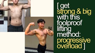 #1 guaranteed method to getting strong and big: progressive overload // STOP PLATEAUING IN THE GYM