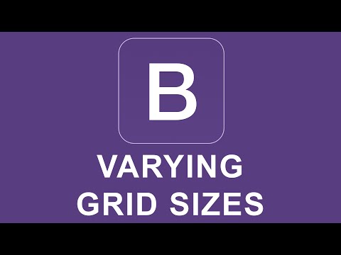 Bootstrap 4 Tutorial 4 Varying Grid Sizes