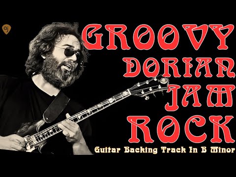 Dorian Jam Rock - ALTHEA GROOVE | Guitar Backing Track (B Dorian)