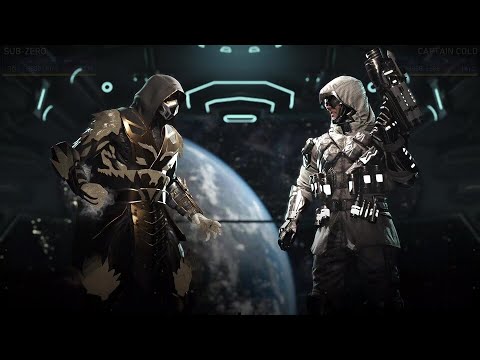 INJUSTICE 2 GOLDEN SUB ZERO VS CAPTAIN COLD  LEGENDS GEARS   VERY HARD 4K
