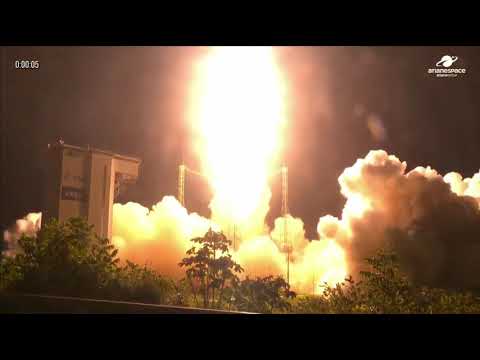 🚀 Lançamento arianespace foguete Vega -C levando Sat de imagiamento 🌍