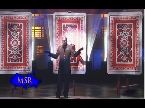 KEEP YOUR EYE ON THE BEAUTY QUEEN IN GIANT THREE CARD MONTE!