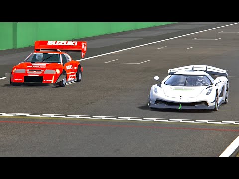 Koenigsegg Jesko vs Suzuki Escudo Pikes Peak - Monza