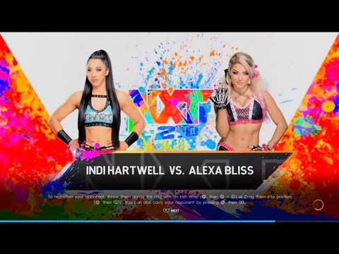 WWE 2K22 Indi Hartwell vs Alexa Bliss