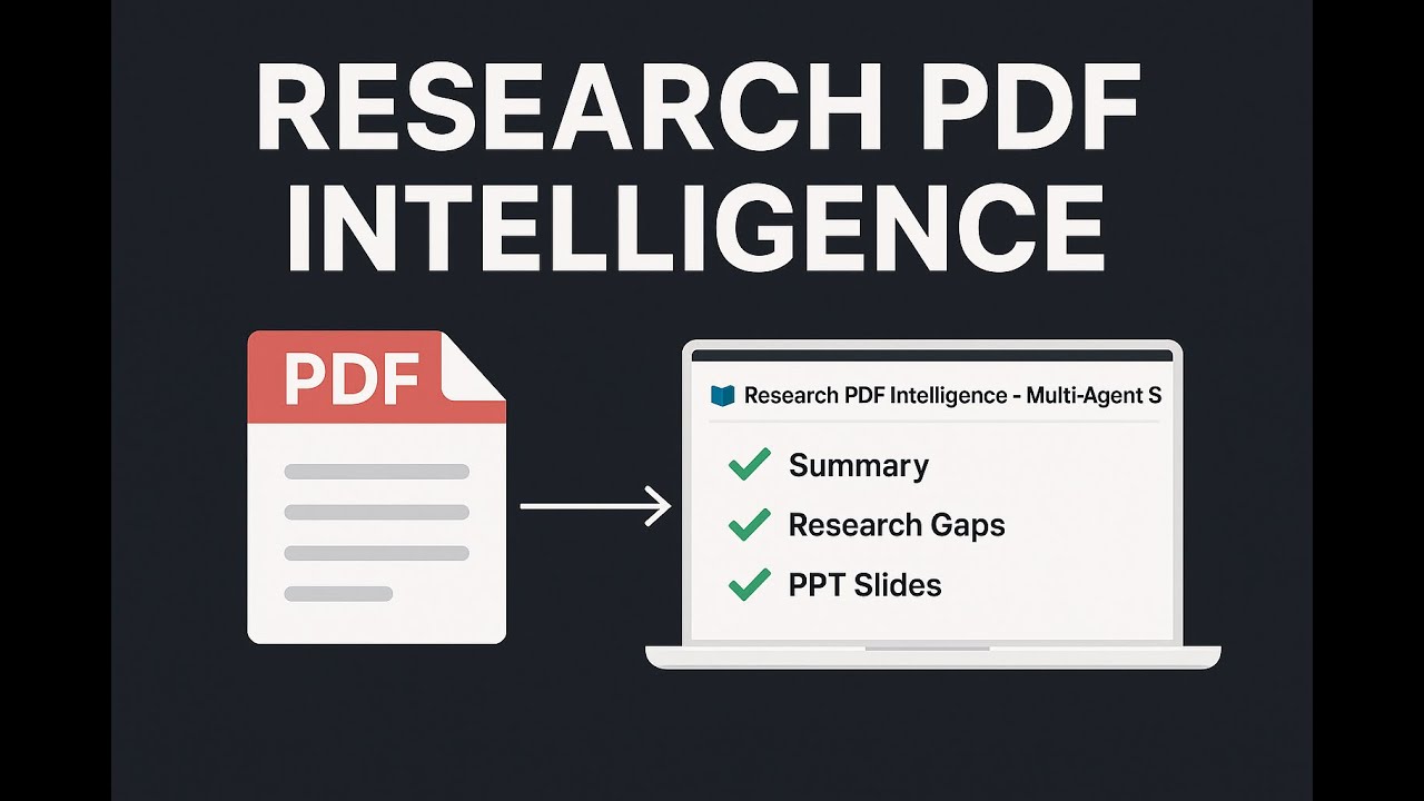 Research PDF Intelligence: AI Multi-Agent System for Summaries, Gaps & Slides