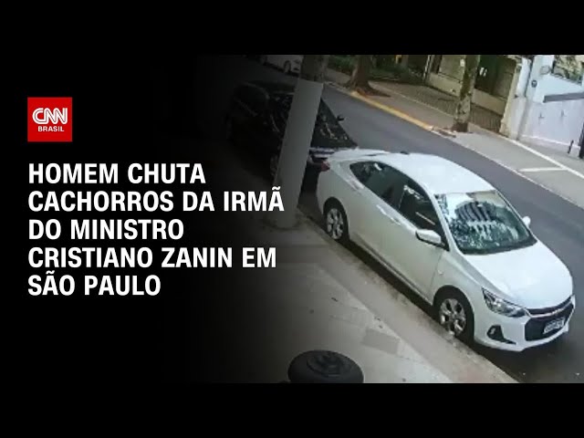Homem chuta cachorros da irmã do ministro Cristiano Zanin em SP | CNN BRASIL