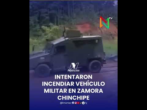 INTENTARON INCENDIAR VEHÍCULO MILITAR DURANTE OPERATIVO CONTRA LA MINERÍA ILEGAL EN ZAMORA CHINCHIPE