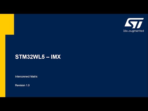STM32WL 3 - System Interconnect Matrix IMX